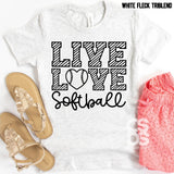 Live Love Softball  | Youth Screen Print
