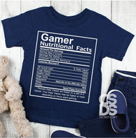 Gamer Nutritional Value | Youth Screen Print