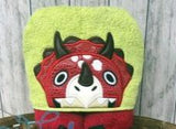 Fortnite Friends- Triceratops Hooded Towel