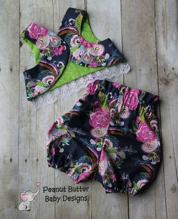 Crop Top & High-Waist Shorts