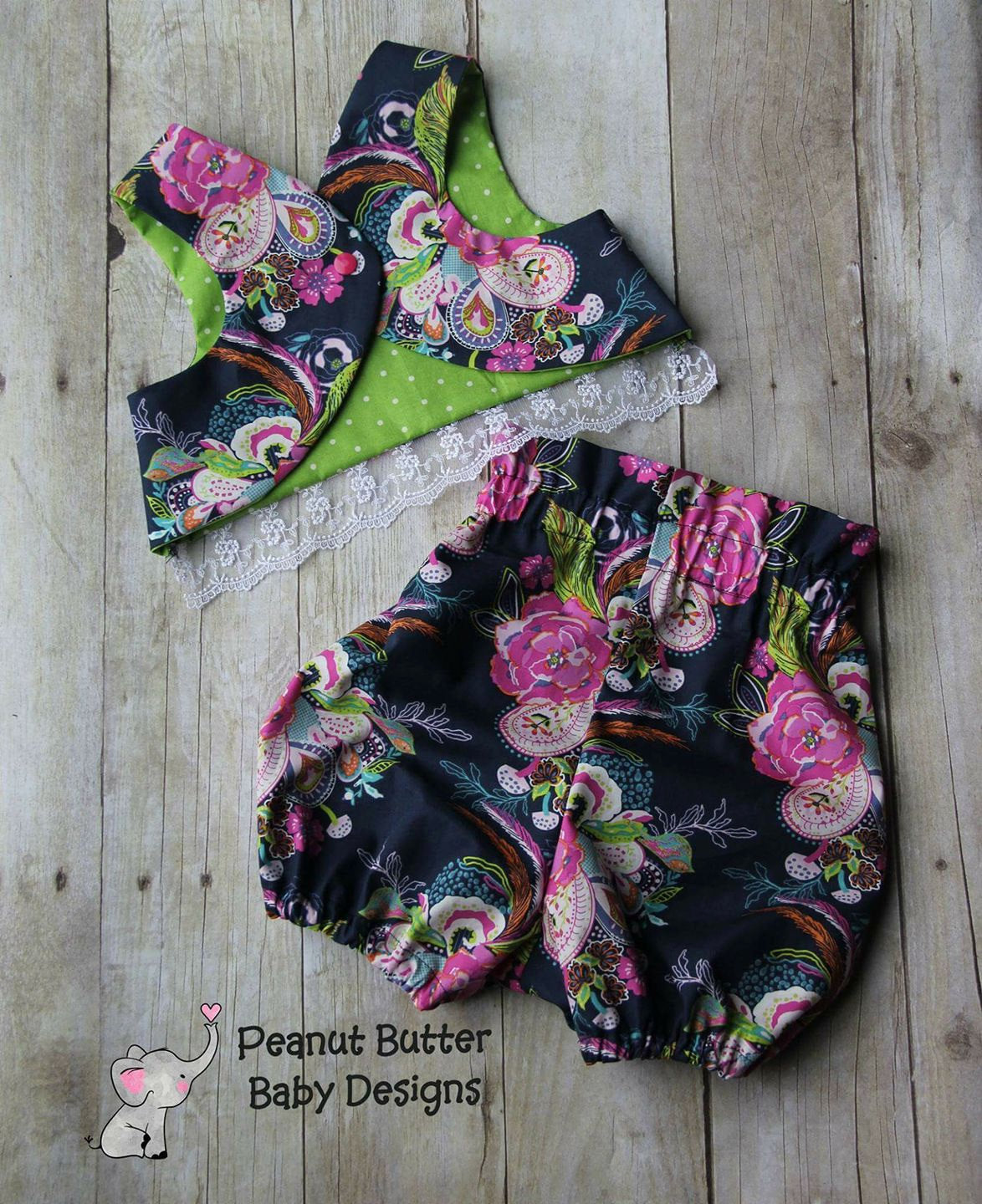 Toddler Crop Top and High-Waisted Shorts