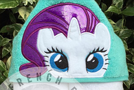 Pony Friends - White Pony Hooded Towel