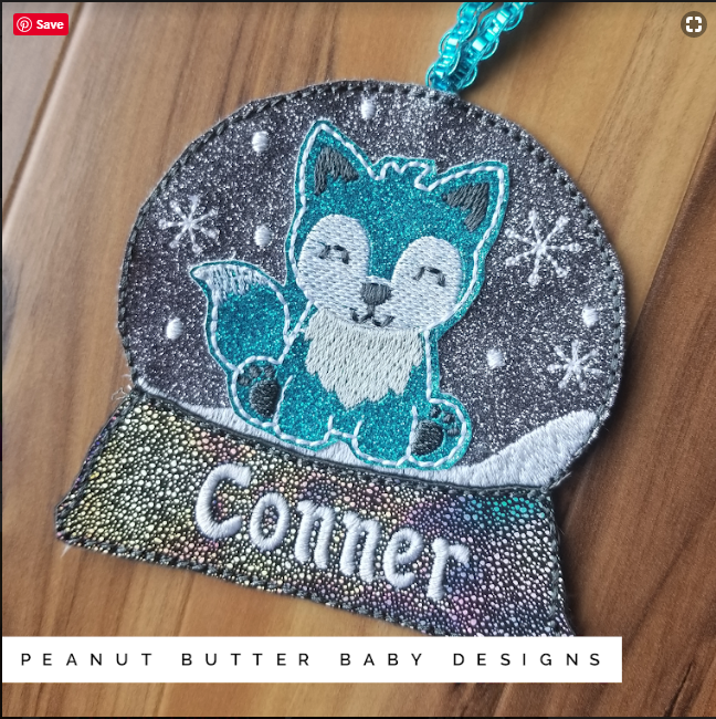 Wolf Globe Ornament