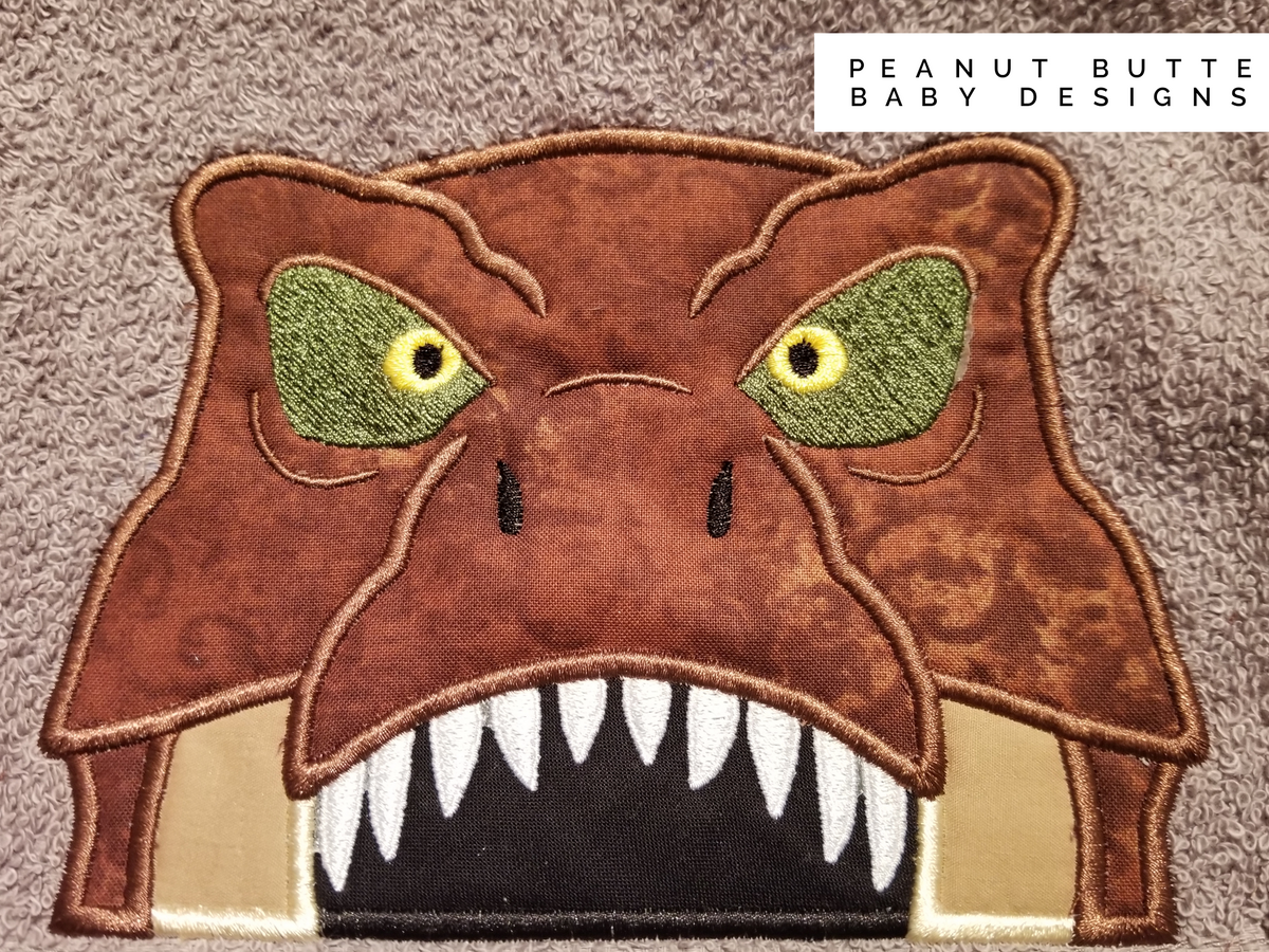 T-Rex Hooded Towel