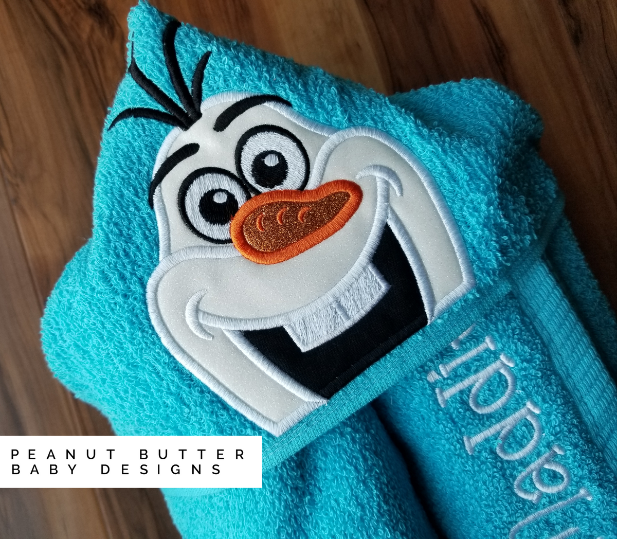 Ice Friendly Snowman Hooded Towel