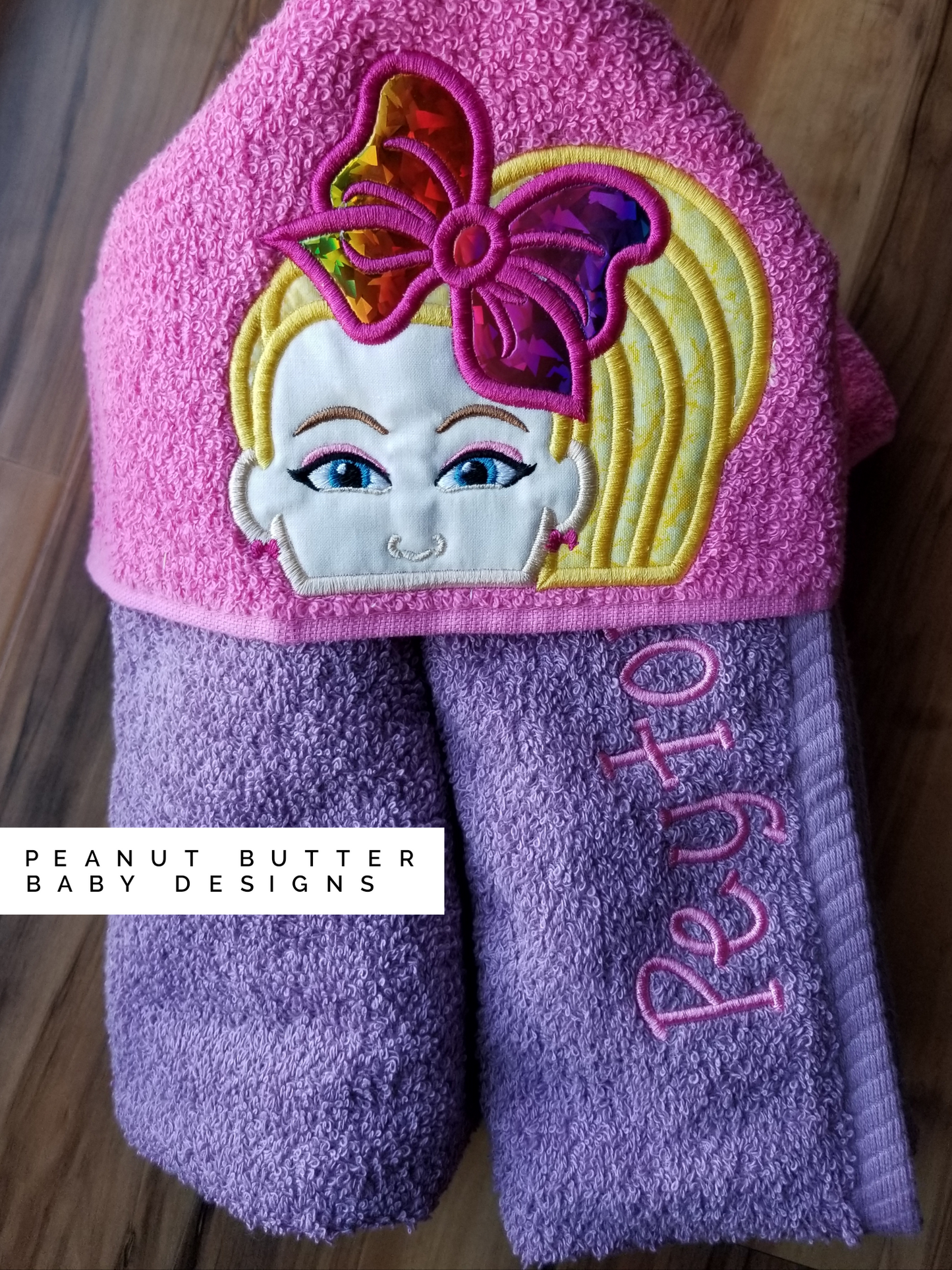 Bow Girl Hooded Towel