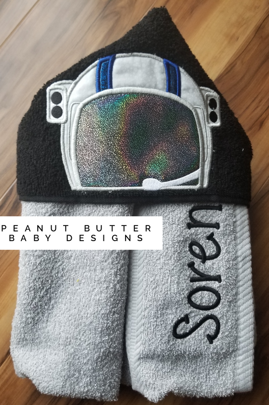 Astronaut Boy Hooded Towel