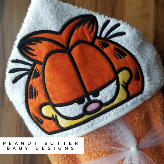 Lazy Cat Hooded Towel