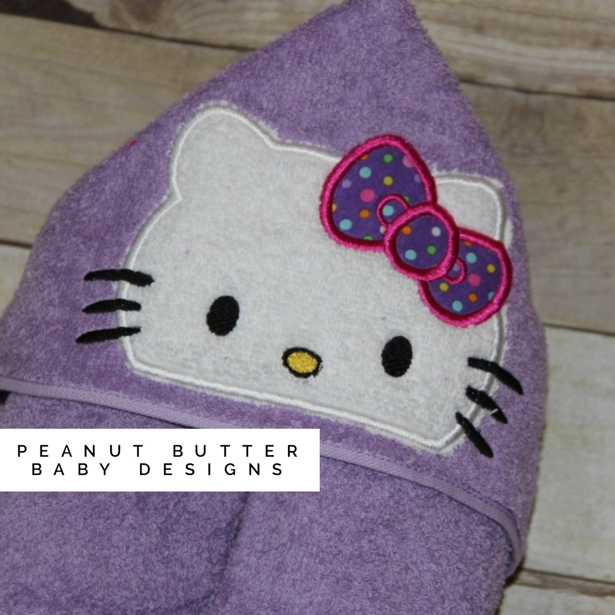 Hello Cat Hooded Towel