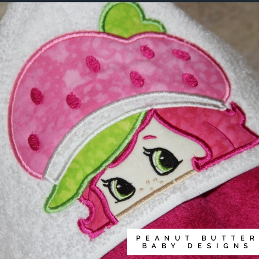 Strawberry Friend Hooded Towel