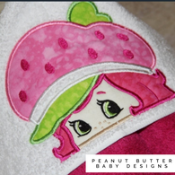 Strawberry Friend Hooded Towel