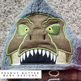 T-Rex Hooded Towel