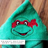 Turtle Hero Hooded Towel