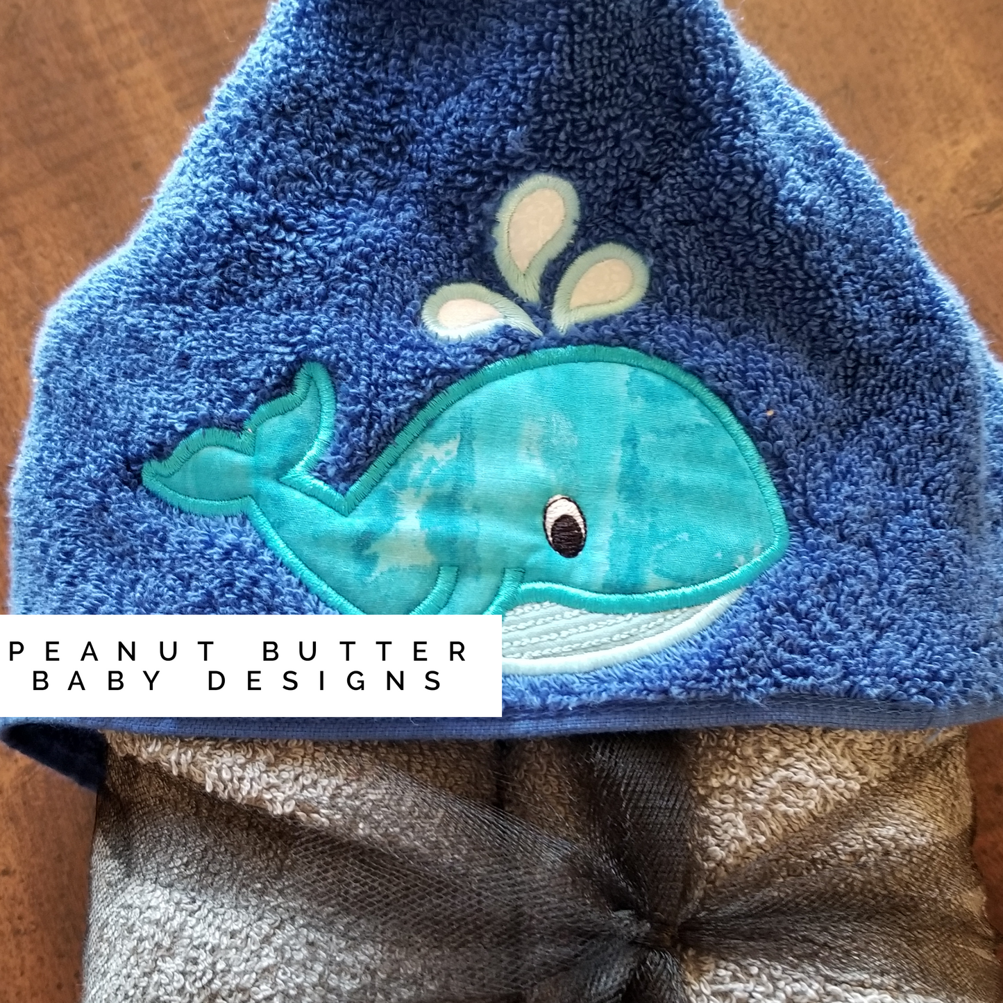 Whale Hooded Towel