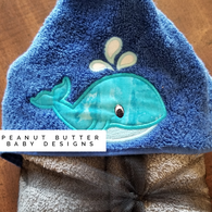 Whale Hooded Towel