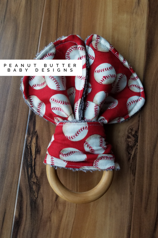Wooden Teether - Baseball
