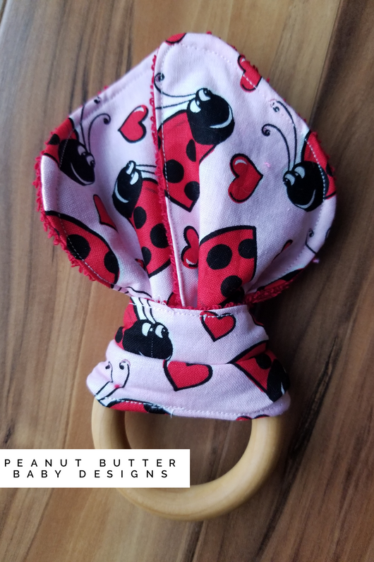 Wooden Teether - Lady Bug