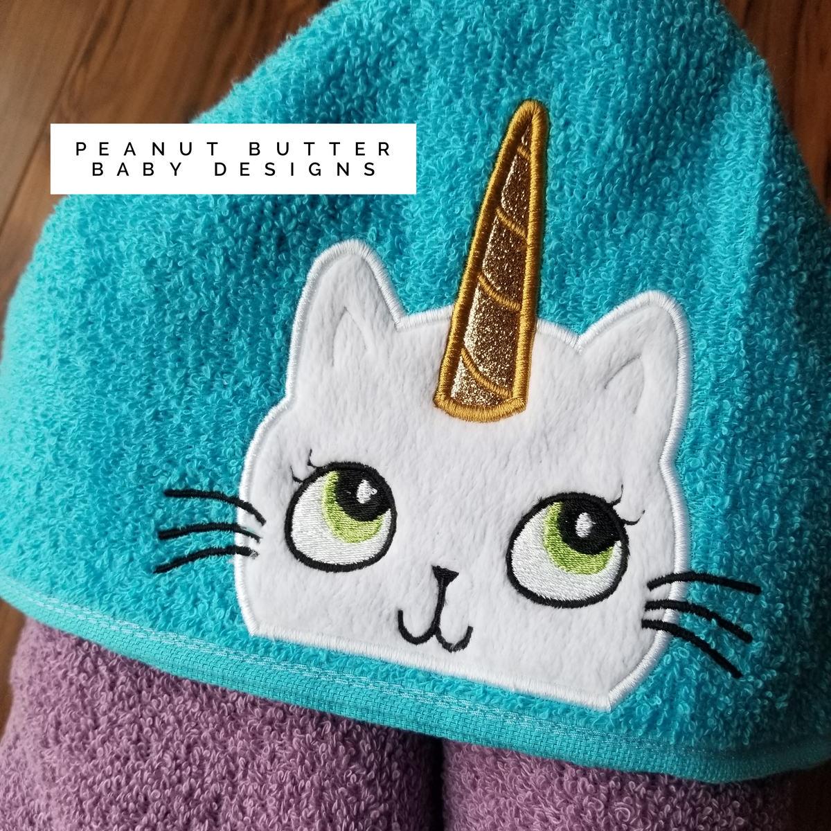 Caticorn Hooded Towel