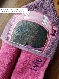 Astronaut Girl Hooded Towel