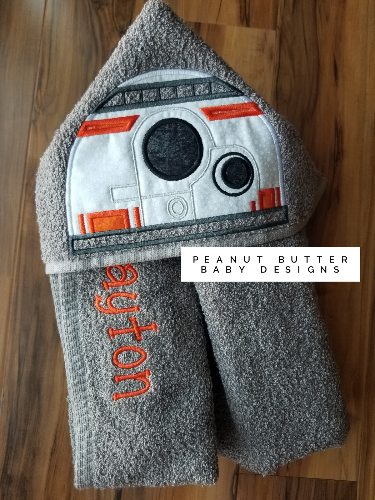 Robot B Hooded Towel