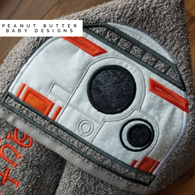 Robot B Hooded Towel