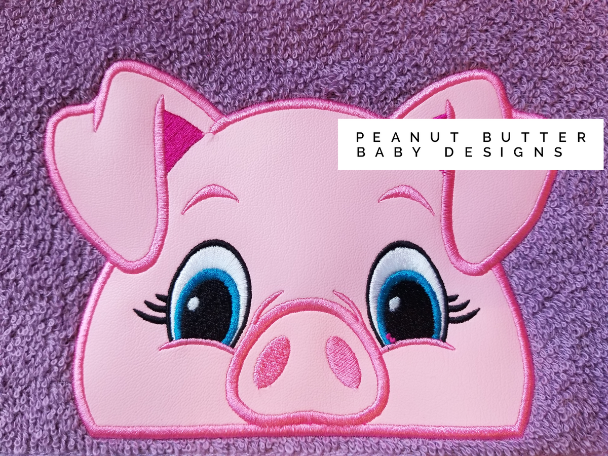 Pig Hooded Towel