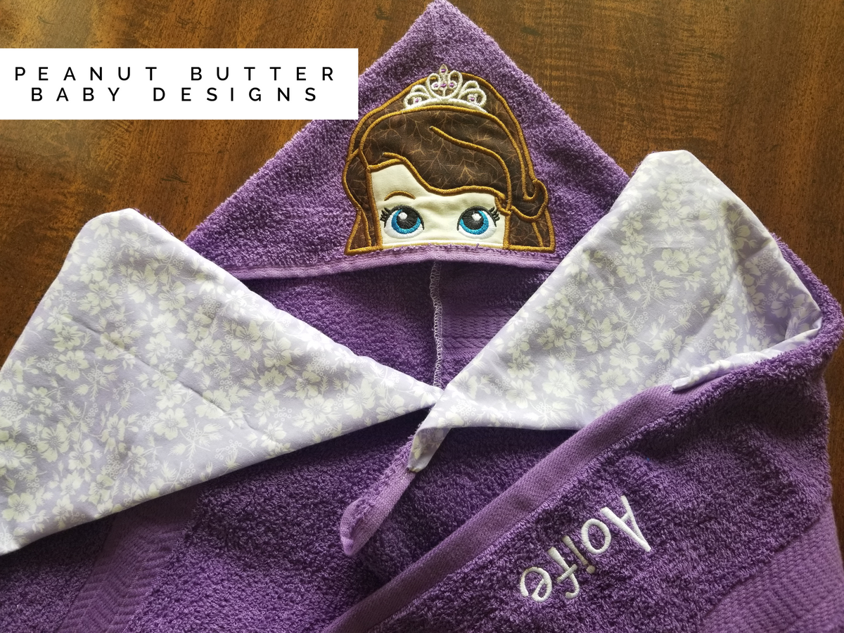 Llama Girl Hooded Towel