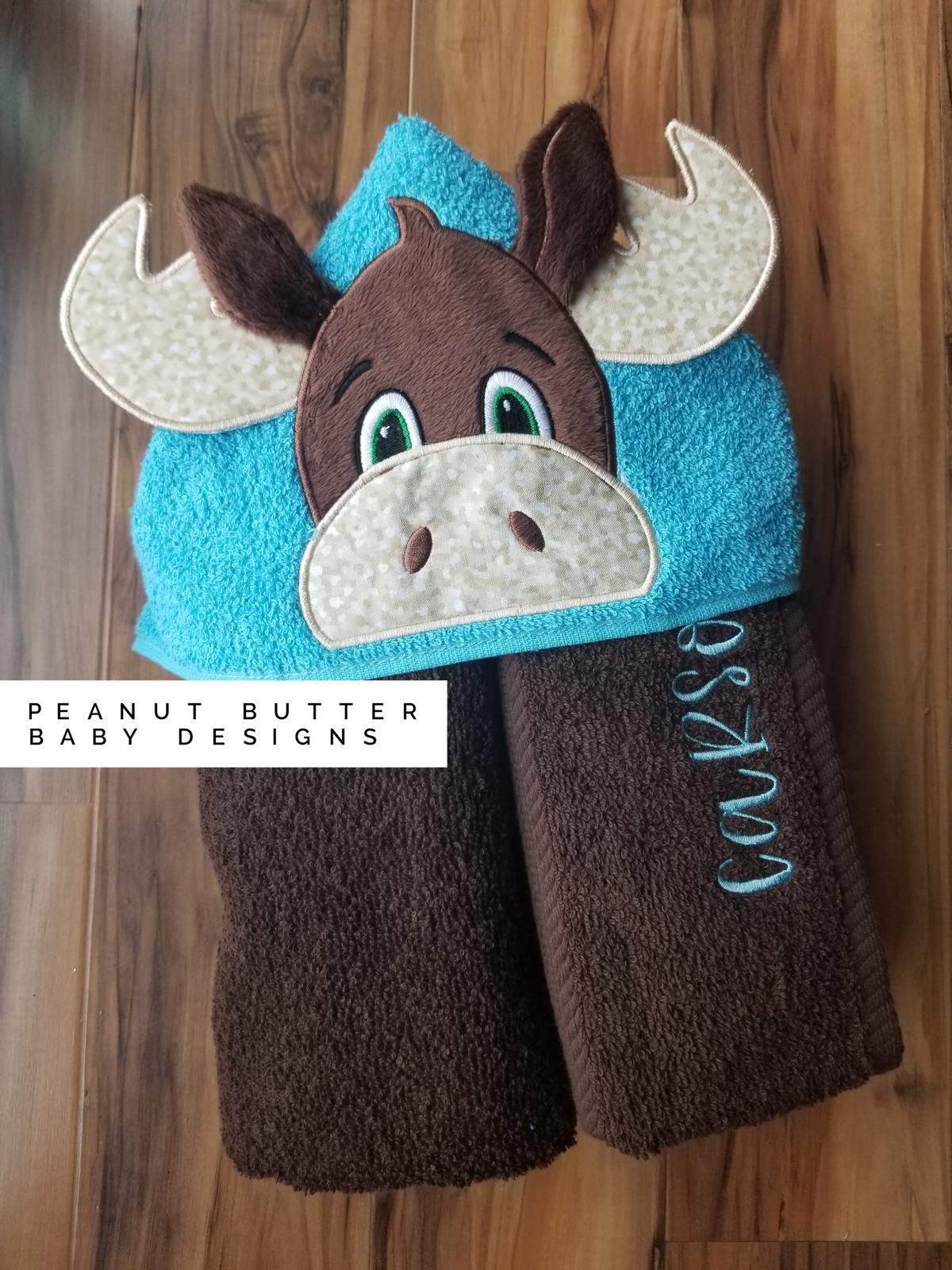 Moose Hooded Towel