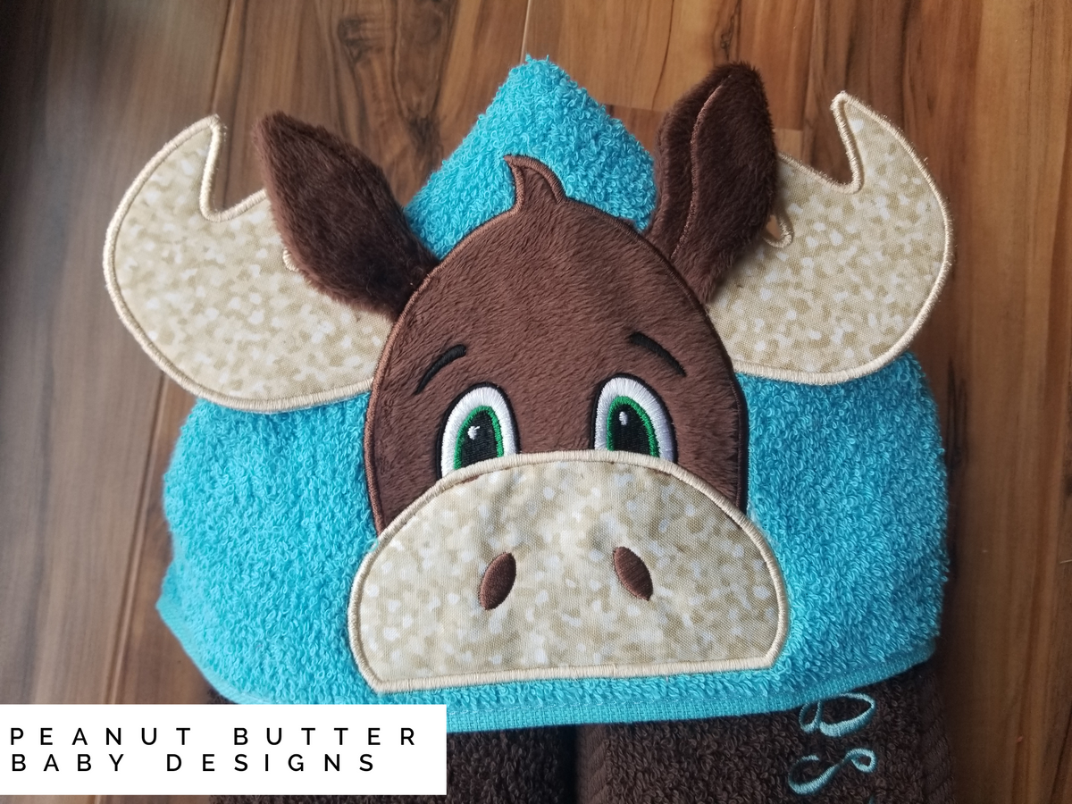 Moose Hooded Towel