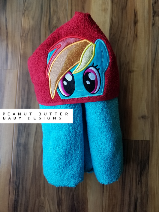 Pony Friends - Rainbow Pony Hooded Towel