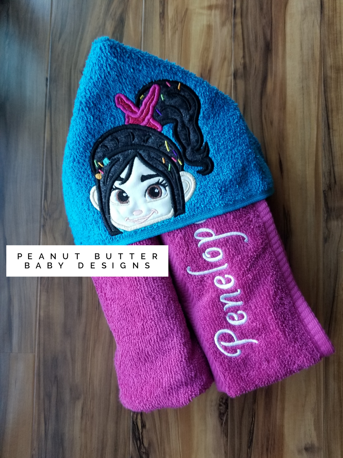 Glitch Girl Hooded Towel