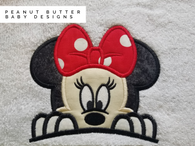 Clubhouse Friends - Red Bow Mouse Ears Hooded Towel