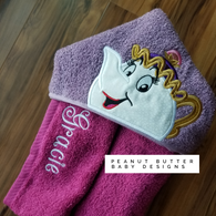 Castle Friends - Teapot Hooded Towel