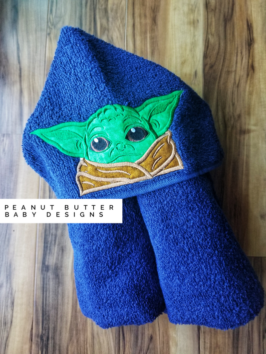 Baby Green Hooded Towel