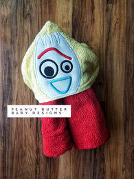 Toy Friends -- Spork Hooded Towel