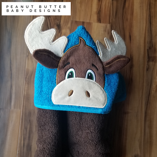 Moose Hooded Towel
