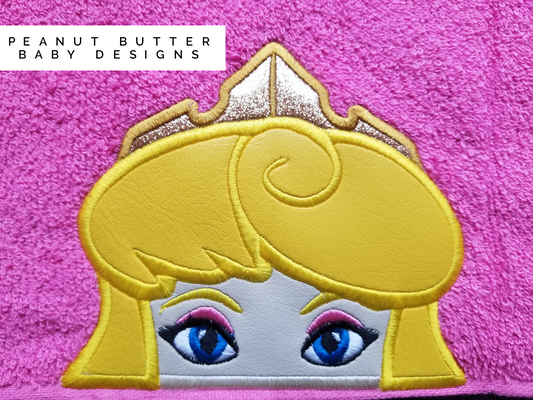 Sleeping Princess Hooded Towel