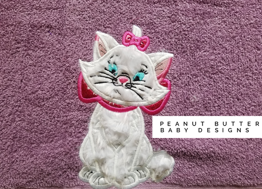 Sassy Cat Hooded Towel