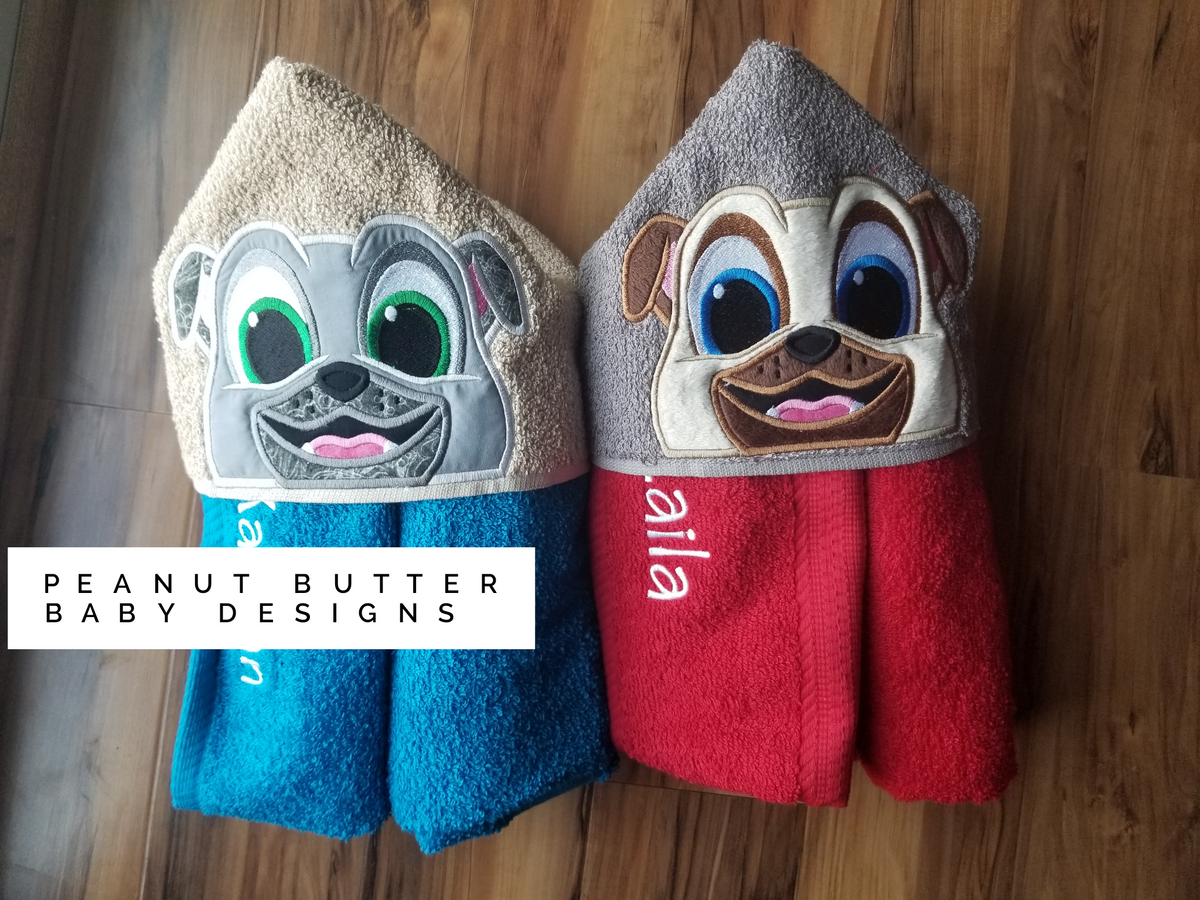 Puppy Pal Friends- Rolly Hooded Towel