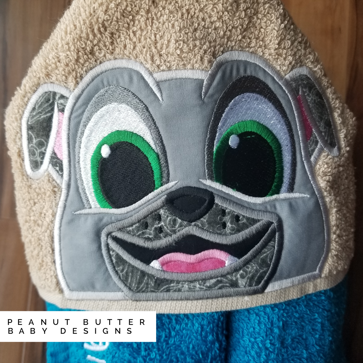 Puppy Pal Friends- Bingo Hooded Towel