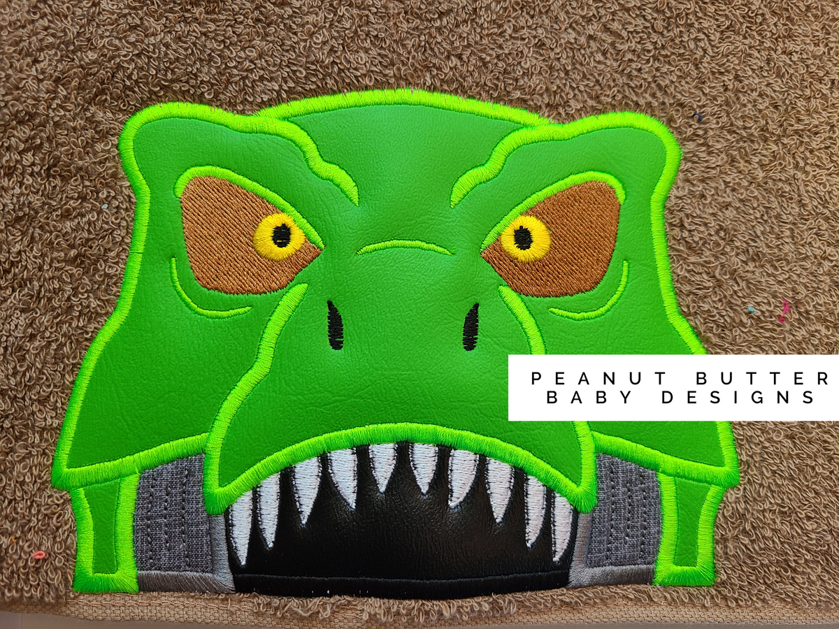 T-Rex Hooded Towel